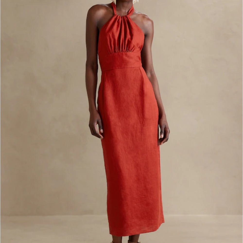 Banana Republic | size 4 | LISA LINEN MIDI DRESS